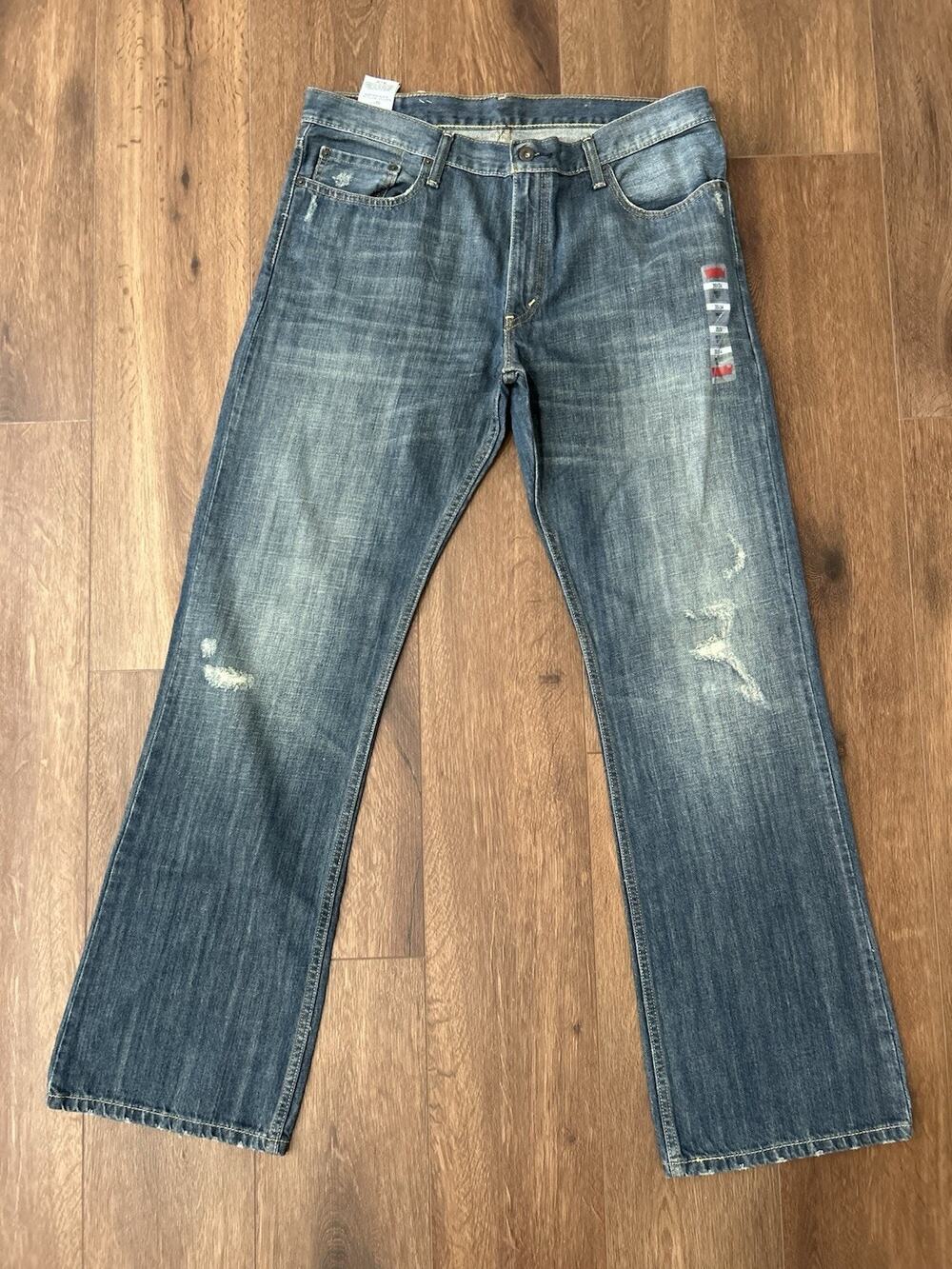 Levi’s 527 Jeans Mens 36x34 Low Boot Cut Blue Denim NWT New With Tags Y2K Style